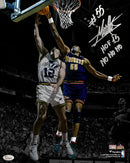 Dikembe Mutombo Denver Nuggets Autographed 11x14 Basketball Photo Inscribed Hall of Fame & No-No-No