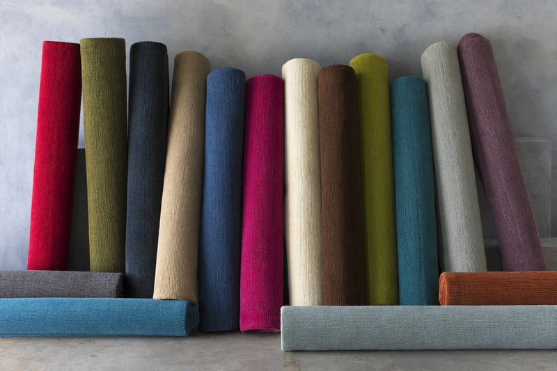 Brockton Solid Gray Wool Rug