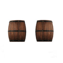 Set of 2 American vintage country wine barrel wall lamps for restaurant, kitchen aisle, bar