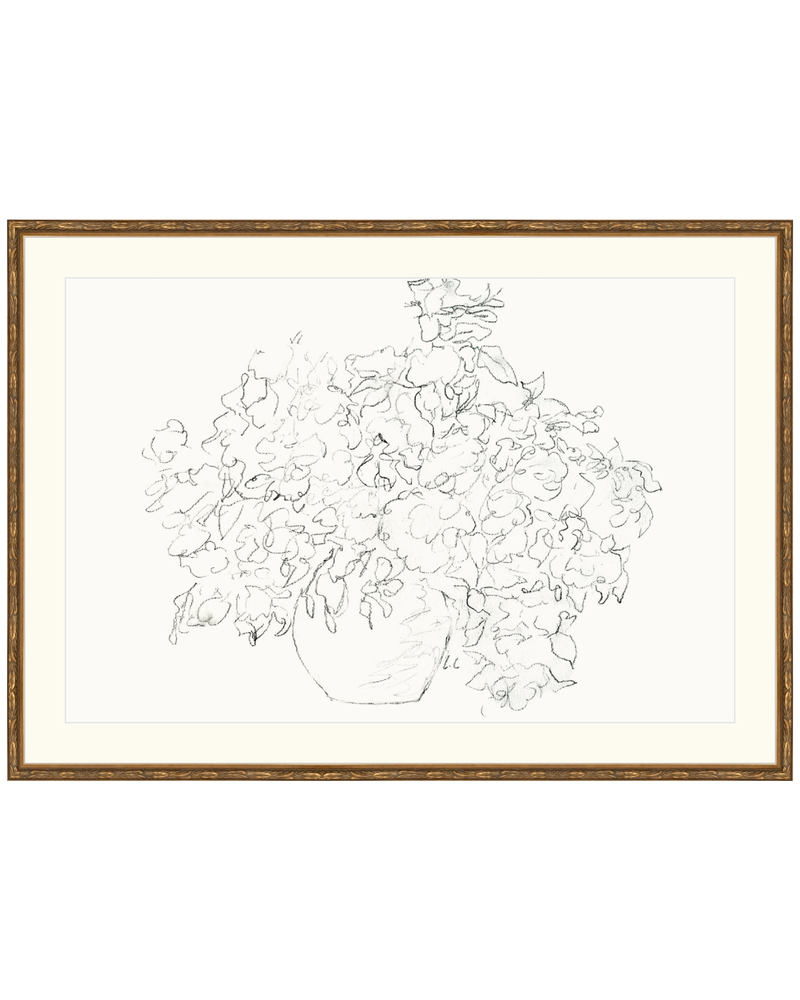 Vase of Flowers Sketch