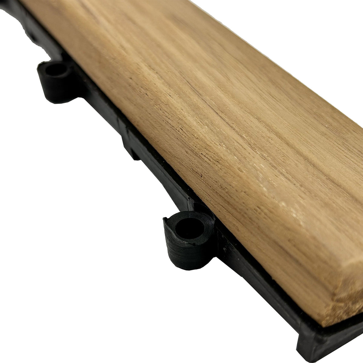 Teak Interlocking Tile End Pieces (Loop, Pin or Corner), photo 7 of 9