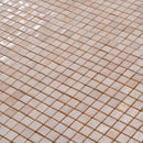 Shimmer Beige 12x12 Glossy Uniform Square Glass Mosaic Tile (20 pack, 18.69 sq ft/case)