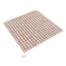 Shimmer Beige 12x12 Glossy Uniform Square Glass Mosaic Tile (20 pack, 18.69 sq ft/case) - Sample