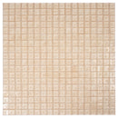 Light Fawn Beige 12x12 Glossy Uniform Square Glass Mosaic Tile (20 pack, 18.69 sq ft/case) - Sample