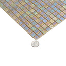 Ecru Beige 12x12 Glossy Uniform Square Glass Mosaic Tile (20 pack, 18.69 sq ft/case)