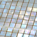 Light Beige 12x12 Glossy Uniform Square Glass Mosaic Tile (20 pack, 18.69 sq ft/case)