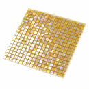 Light Shimmer Beige 12x12 Glossy Uniform Square Glass Mosaic Tile (20 pack, 18.69 sq ft/case) - Sample
