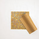 Light Shimmer Beige 12x12 Glossy Uniform Square Glass Mosaic Tile (20 pack, 18.69 sq ft/case) - Sample