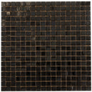 Rich Black 12x12 Glossy Uniform Square Glass Mosaic Tile (20 pack, 18.69 sq ft/case) - Sample