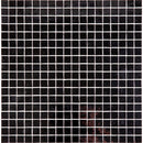 Black 12x12 Glossy Uniform Square Glass Mosaic Tile (20 pack, 18.69 sq ft/case) - Sample