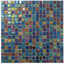 Shimmer Multi Blue 12x12 Glossy Uniform Square Glass Mosaic Tile (20 pack, 18.69 sq ft/case) - Sample