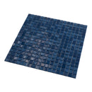 Navy Blue 12x12 Glossy Uniform Square Glass Mosaic Tile (20 pack, 18.69 sq ft/case) - Sample