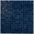 Navy Blue 12x12 Glossy Uniform Square Glass Mosaic Tile (20 pack, 18.69 sq ft/case) - Sample