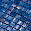 Navy Blue 12x12 Glossy Uniform Square Glass Mosaic Tile (20 pack, 18.69 sq ft/case)