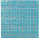 Cyan Blue 12x12 Uniform Square Glossy Glass Mosaic Tile (20 pack, 20 sq ft/case)