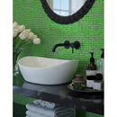 Forest Green 12x12 Glossy Uniform Square Glass Mosaic Tile (20 pack, 18.69 sq ft/case)