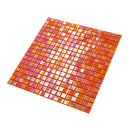 Fire Orange 12x12 Glossy Uniform Square Glass Mosaic Tile (20 pack, 18.69 sq ft/case)