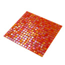 Fire Orange 12x12 Glossy Uniform Square Glass Mosaic Tile (20 pack, 18.69 sq ft/case)