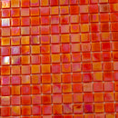 Fire Orange 12x12 Glossy Uniform Square Glass Mosaic Tile (20 pack, 18.69 sq ft/case)