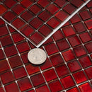 Ruby Red 12x12 Glossy Uniform Square Glass Mosaic Tile (20 pack, 18.69 sq ft/case) - Sample
