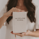 Tan One Line A Day Memory Journal by Sweet Water Decor