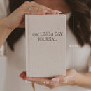 Tan One Line A Day Memory Journal by Sweet Water Decor