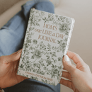 Mom's One Line A Day Green Delft Leather Journal by Sweet Water Decor