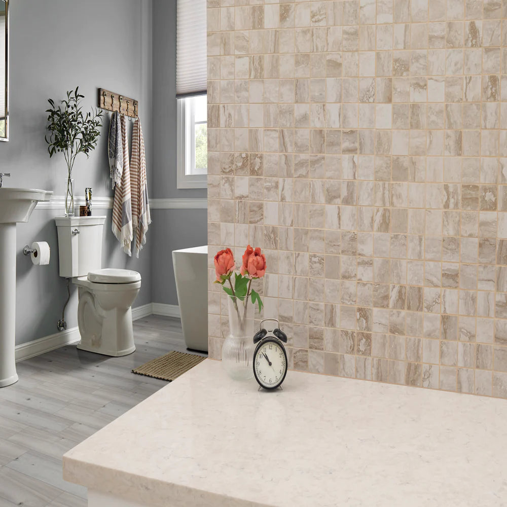 MSI Bernini Camo Mosaic Porcelain Backsplash Wall and Floor Tile, photo 6 of 13