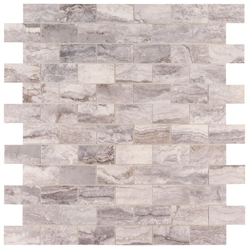 MSI Bernini Carbone Mosaic Porcelain Backsplash Wall and Floor Tile