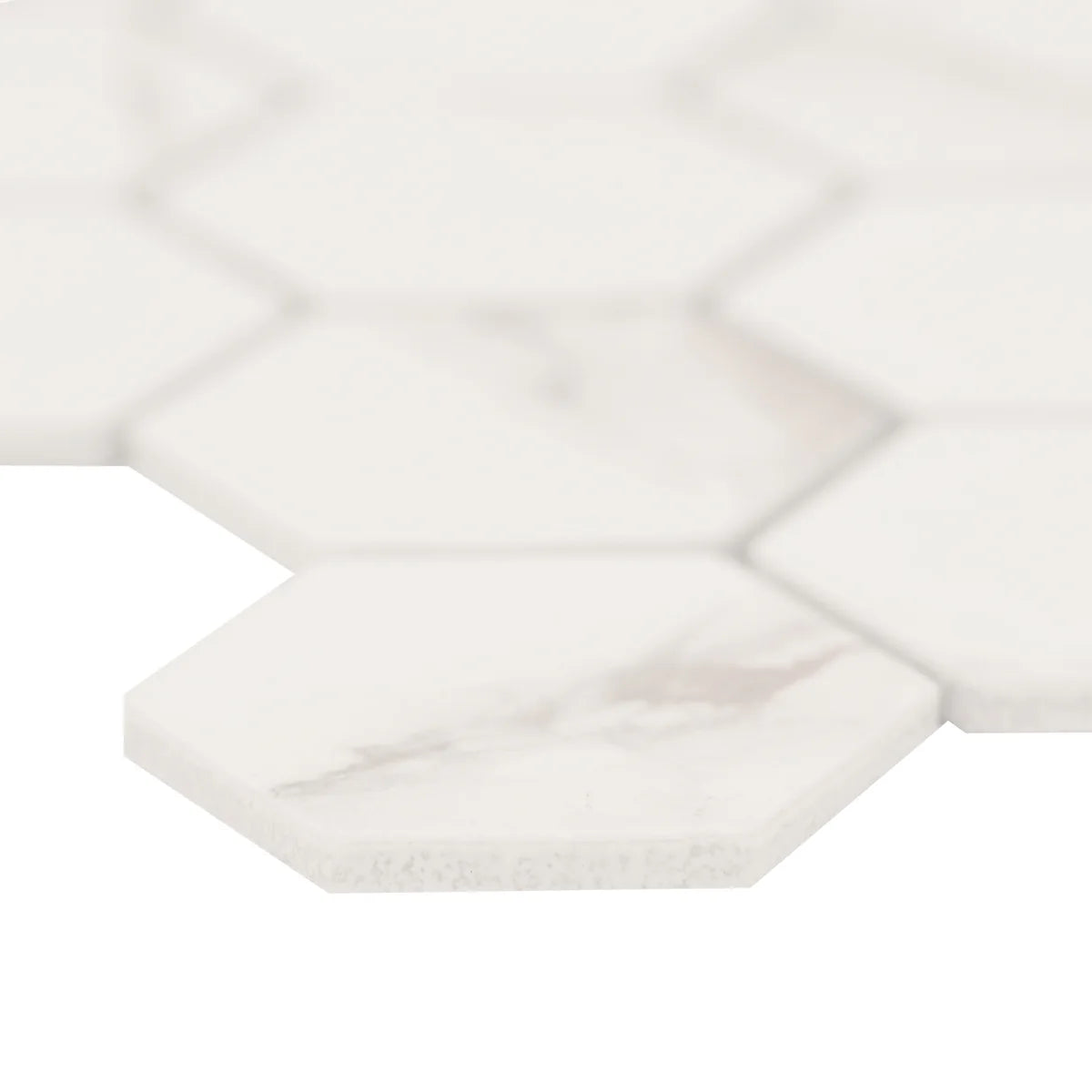 MSI Brighton Grey Porcelain Mosaic Hexagon Wall and Floor Tile 12"x12", photo 2 of 7