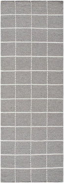 Nissa Gray Checkered Wool Rug