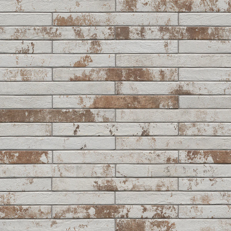 MSI Brickstone Rustique White Brick Matte Porcelain Wall and Floor Tile