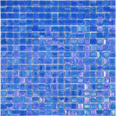 Azure Blue 12x12 Glossy Uniform Square Glass Mosaic Tile (20 pack, 18.69 sq ft/case) - Sample