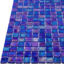 Shimmer Cobalt Blue 12x12 Glossy Uniform Square Glass Mosaic Tile (20 pack, 18.69 sq ft/case)