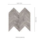 MSI Eden Bardiglio Chevron Mosaic Porcelain Wall and Floor Tile