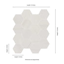 MSI Eden Dolomite Porcelain Mosaic Hexagon Wall and Floor Tile