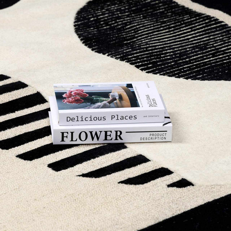 Brooklyn Black&White Modern Wool Rug