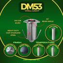 DM53 3W COB 12V Low Voltage LED Monodirectional Stainless Steel Waterproof In-Ground Landscape Well Light