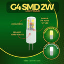 G4 Dimmable SMD Bi Pin LED Capsule 12V Low Voltage Bulb Energy Efficient Light IP65 Waterproof