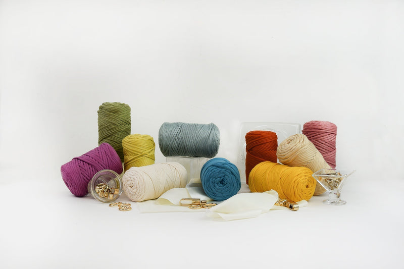 COTTON - VISCOSE ROLL 4 MM - CITRUS COLOR | LIMITED EDITION