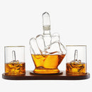 The Wine Savant Middle Finger Decanter Novelty Whiskey