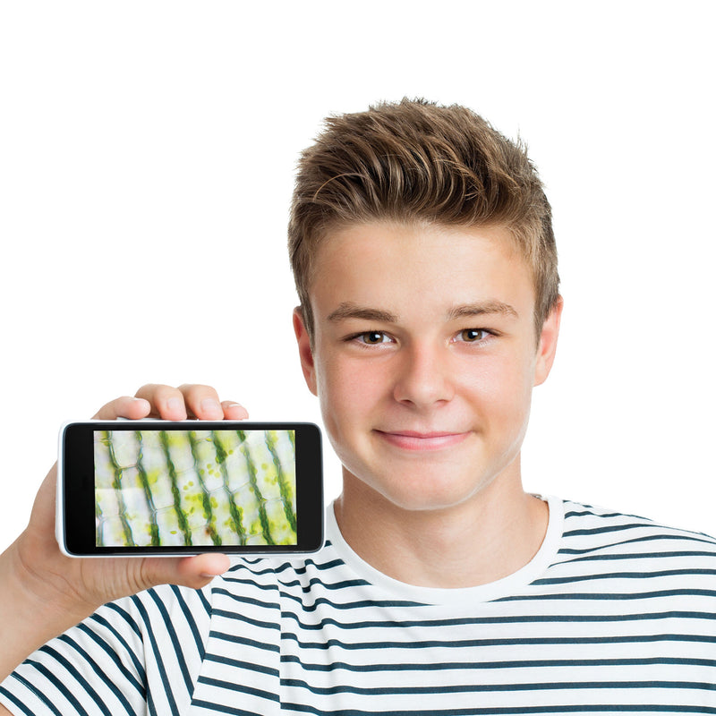 40x-640x Magnification Microscope with Smartphone Camera Adapter