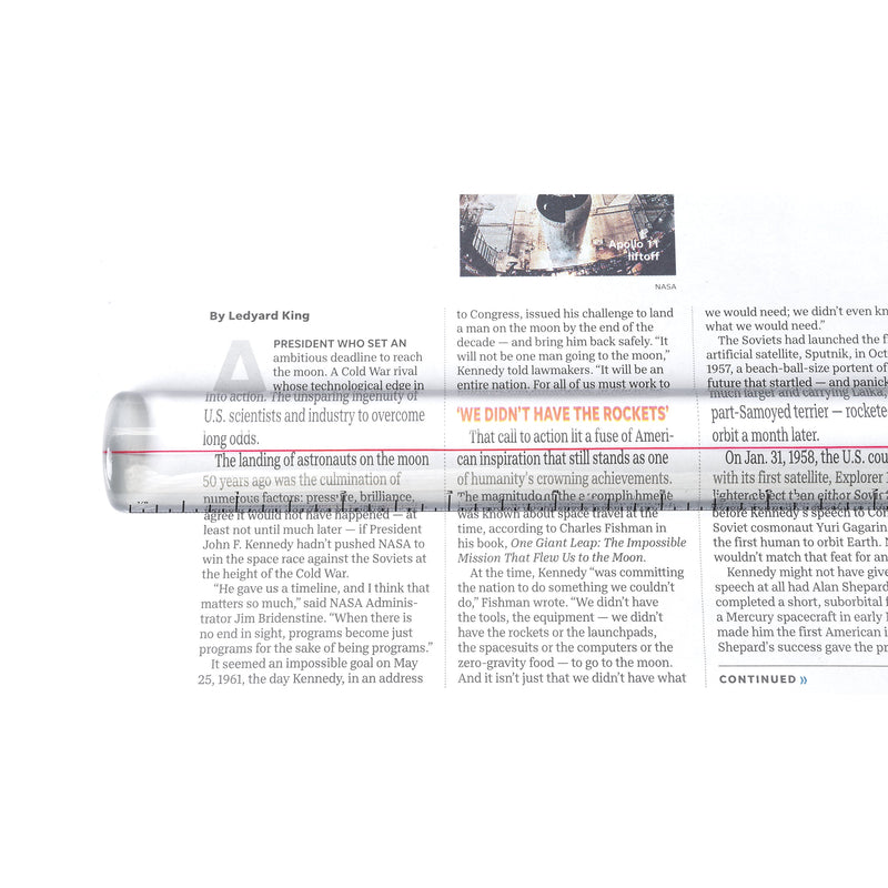 2x Reading Magnifier and Ruler