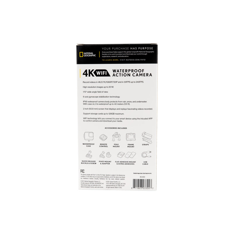 4K Waterproof Action Camera with WiFi