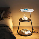 Smart Nightstand With Wireless Charger & Night Light by EP Designlab LLC