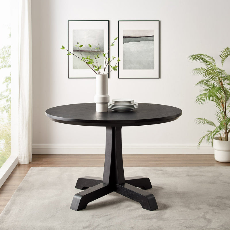 48" Round Dining Table with Pedestal Base