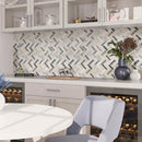 Gray Beige 11x13 Matte Herringbone Recycled Glass Mosaic Tile (10 pack, 9.625 sq ft/case)