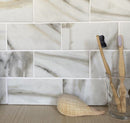 Chiffon White 12x12 Matte Brick Recycled Glass Mosaic Tile (10 pack, 9.18 sq ft/case)
