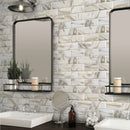 Chiffon White 12x12 Matte Brick Recycled Glass Mosaic Tile (10 pack, 9.18 sq ft/case)