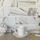 Chiffon White 12x12 Matte Brick Recycled Glass Mosaic Tile (10 pack, 9.18 sq ft/case)